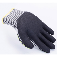 TPR costura corte resistente a prueba de golpes guantes mecánicos de protección